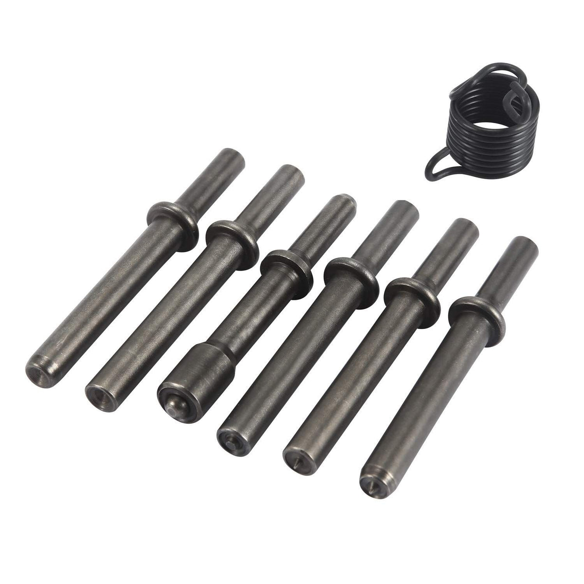 7 Pcs Heavy Duty Smoothing Pneumatic Air Rivet Hammer Tools Steel Air Hammer Chisel Pneumatic Hammer for Hollow Solid Half-hollow