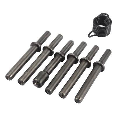 7 Pcs Heavy Duty Smoothing Pneumatic Air Rivet Hammer Tools Steel Air Hammer Chisel Pneumatic Hammer for Hollow Solid Half-hollow