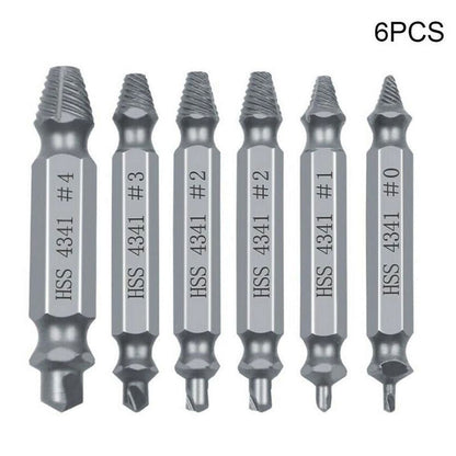 6Pcs Damaged Screw Extractor Speed Out Drill Bits Tool Broken X1F1 Remover