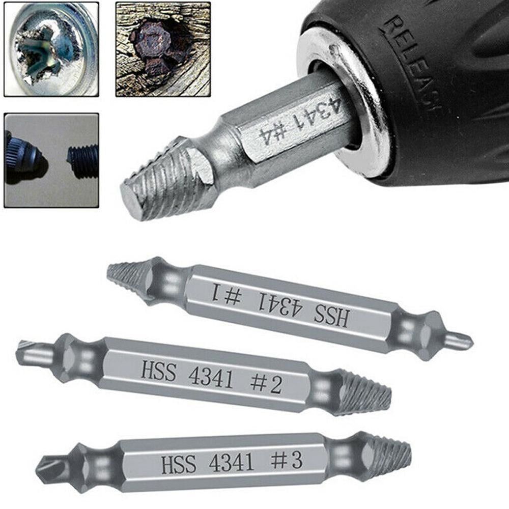 6Pcs Damaged Screw Extractor Speed Out Drill Bits Tool Broken X1F1 Remover