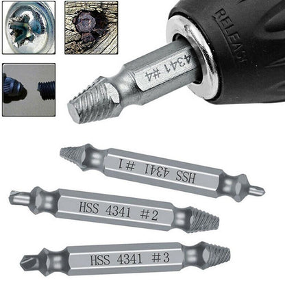 6Pcs Damaged Screw Extractor Speed Out Drill Bits Tool Broken X1F1 Remover