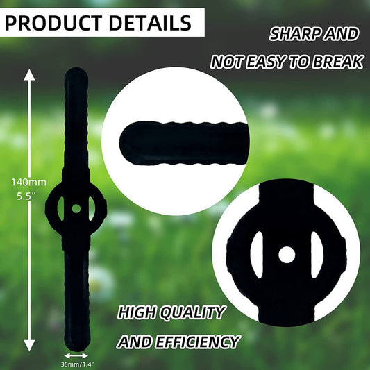 30PCS String Trimmer Head Blades Replace, Plastic Head Blades Replacement for Cordless Grass Trimmer with Gear Design