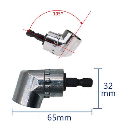 Hex Bit 105 Degree Angle Screwdriver Socket Holder Adapter Adjustable Bits Drill Angle Screwdriver Batch Head