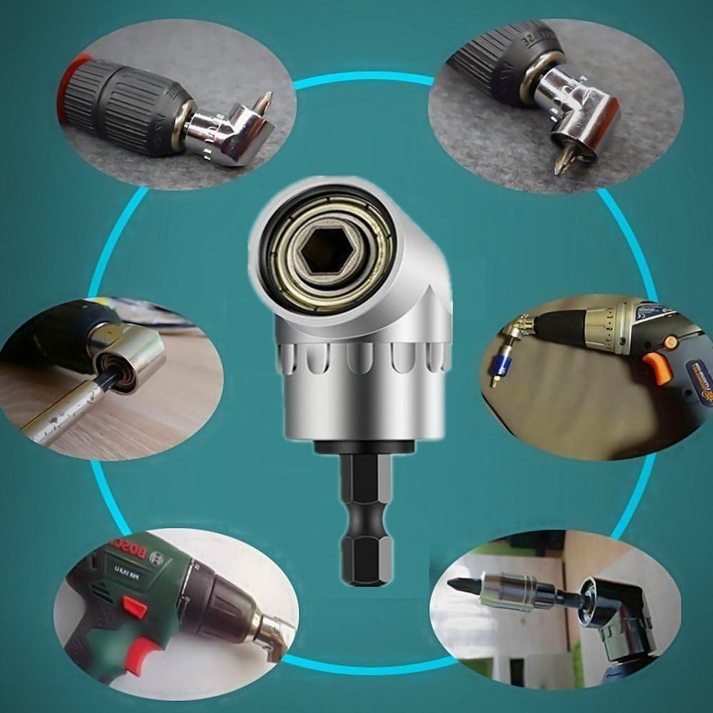 Hex Bit 105 Degree Angle Screwdriver Socket Holder Adapter Adjustable Bits Drill Angle Screwdriver Batch Head