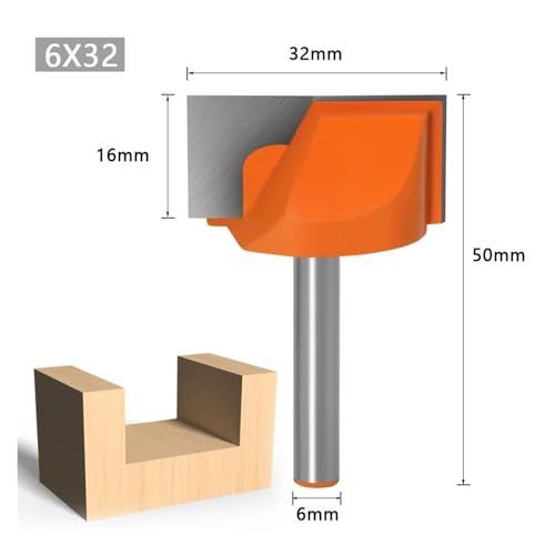 8mm blade diameter 6mm Wood Cutter Cleaning Bottom Engraving Bits Solid Carbide Router Bit Woodworking Tools CNC Milling Endmill - Silver-Red