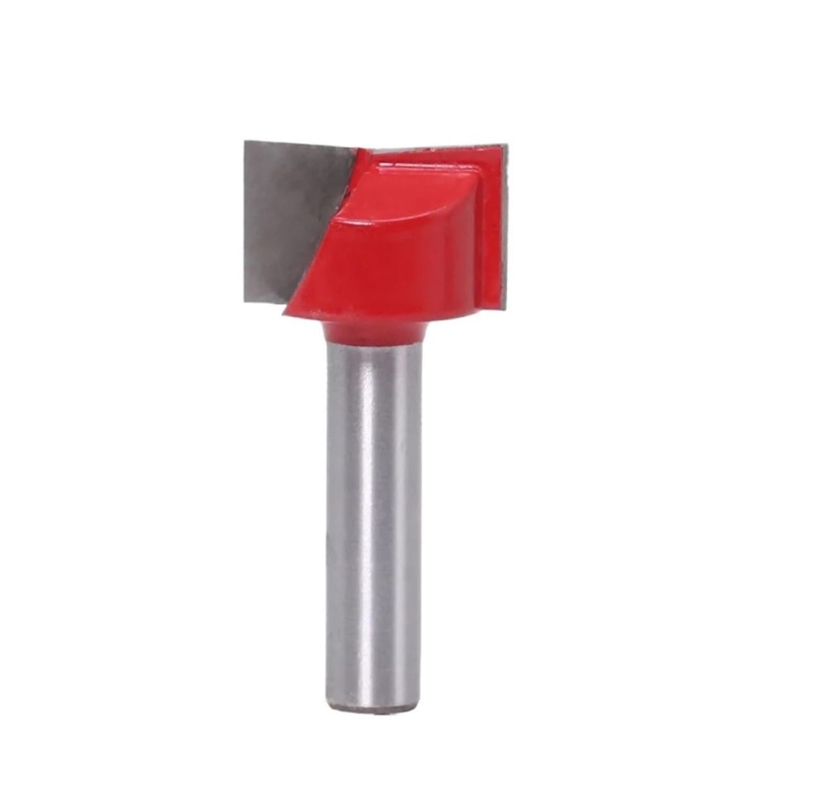 8mm blade diameter 6mm Wood Cutter Cleaning Bottom Engraving Bits Solid Carbide Router Bit Woodworking Tools CNC Milling Endmill - Silver-Red