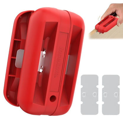 Edge Banding Trimmer,Tungsten Carbide Blades,Manual Woodworking Tool,Hand Planer for Trimming ABS, PVC, Veneer and Melamine Wood Edge Banding - Red - Size 4.1in*2.1in