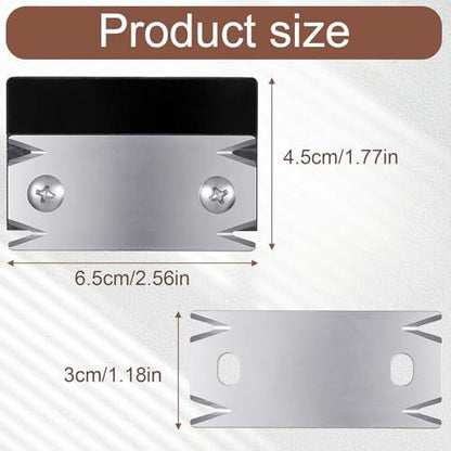 Edge Banding Trimmer, Mini Stainless Steel Blade Cutter Wood Working Tools Hand Planer Edge Band Trimmers with 1 Pc Scraper Blade for Woodworking, Durable Trimmer for Veneer, PVC, ABS, Wood
