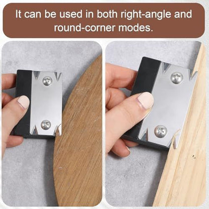 Edge Banding Trimmer, Mini Stainless Steel Blade Cutter Wood Working Tools Hand Planer Edge Band Trimmers with 1 Pc Scraper Blade for Woodworking, Durable Trimmer for Veneer, PVC, ABS, Wood