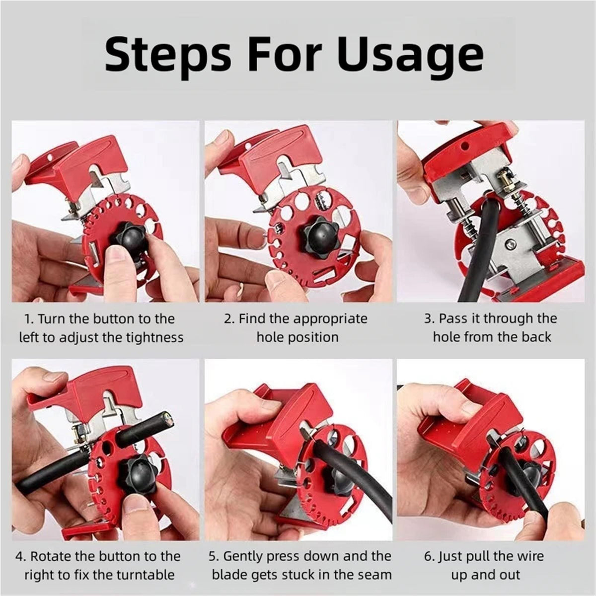 Universal Electric Wire Stripper & Cable Cutter with 10 Replacement Blades, Handheld Automatic Stripping Pliers Tool for Home Improvement & Electrical Cables(Silver)