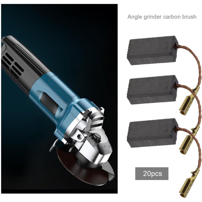 Carbon Brushes for Bosch Angle Grinder 15x8x5mm 20pcs Replacement Compatible Power Tool Repair Parts