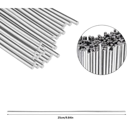 30 pcs 1.6 X 250Mm Soldering Tin ROds Low Temperature Solder Wire Aluminum Welding Solutions Solder Aluminum Welding
