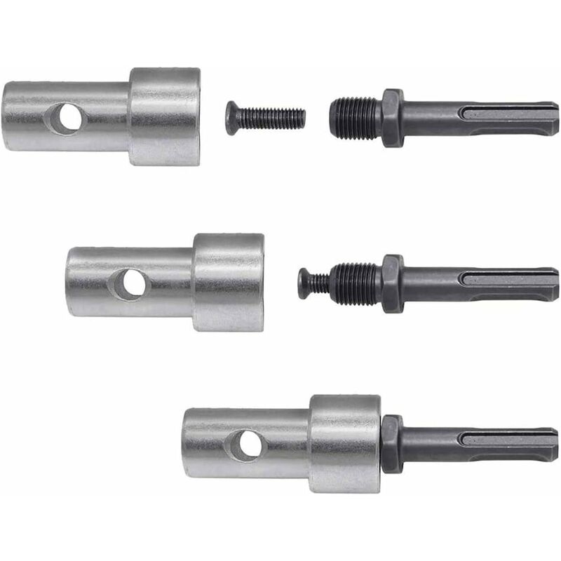 Garden Auger Power Drill Adapter For Corded Drill And Cordless Drill, Sds Plus Thread Keyless Chuck ROund Shank Adapter