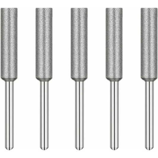 Diamond Chainsaw Sharpener Grinding Heads, 4Mm Chainsaw Grinding Stone, For Chainsaw Sharpener, 5 pcs