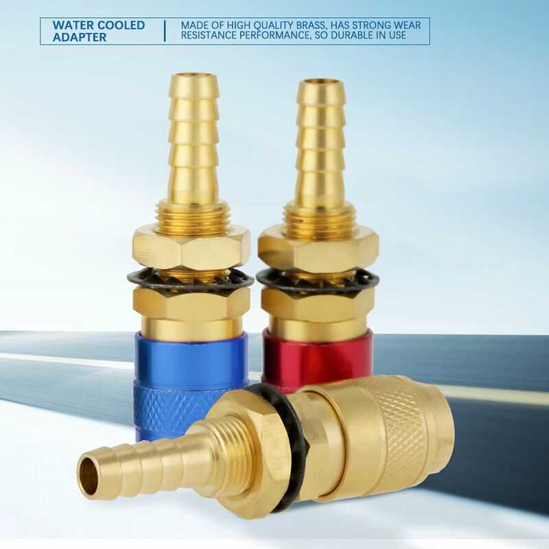 Quick Connector, 3 pcs 8Mm Water Cooled Welding Connector Gas Adapter For Tig Welding Torch