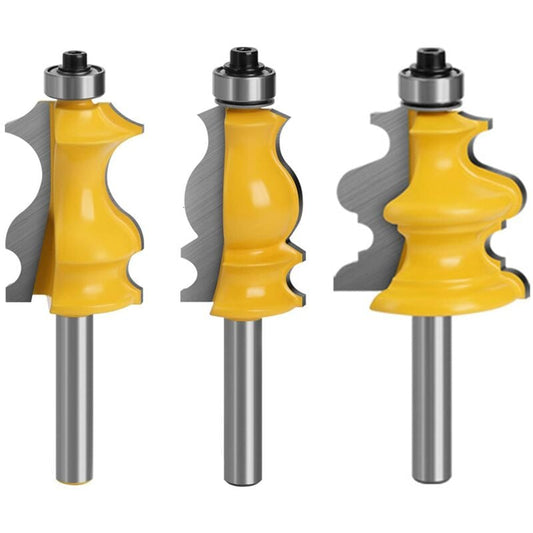 3 pcs 8Mm ROuter Bits, ROuter Bits, Woodworking Tools, Engraving Machines, Cutting Machine Tools, For Cutting Wood (8Mm)