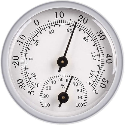 Hygrometer Thermometer, Humidity Sensor Monitor Detector Measurements, Analog Thermometer Used Indoor/Outdoor Patio