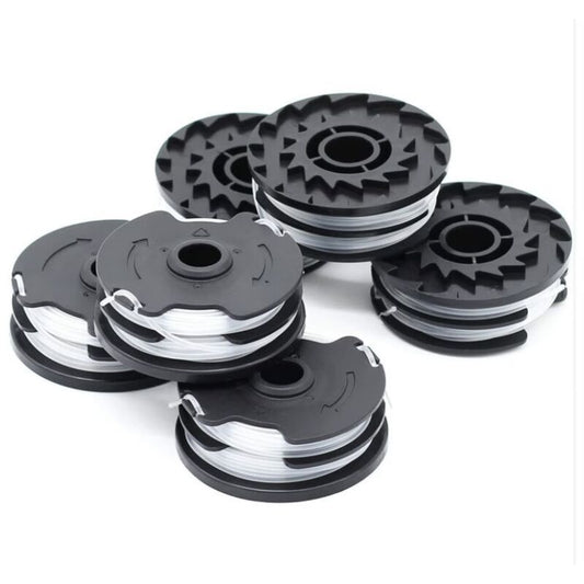 6 Pack Replacement Line Spool Compatible with LIDL Parkside PRTA 20 Li A1 B2 C3 PRT 550 A1 A3 PRT 300 A1, 2 x 4 m, 1.6 mm