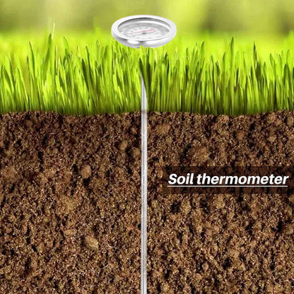 Compost soil thermometer 50 cm length stainless steel
