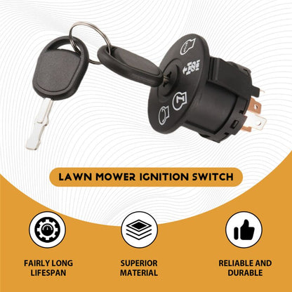 4-position ignition lock with key for riding lawn mower tractor 193350 532193350