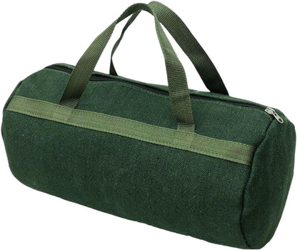 Grill Accessory Storage Bag, 24" Extra Thick Canvas Grill Utensil Storage Bag, Double Zipper Grill Tool Storage Bag, BBQ Tool Storage Bag Carry Bag for Camping Hiking Barbecue
