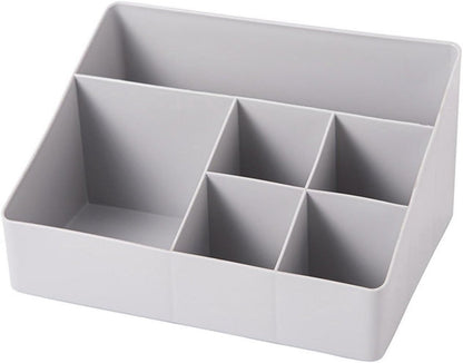 Makeup Storage Box - Thick Square Makeup Box with Multiple Grids - Multifunctional Storage Box for Office - Cosmetics Storage Box