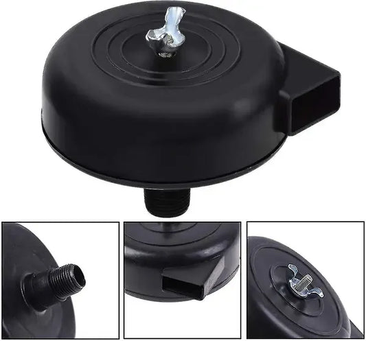2 pcs compressor filter, 16mm 3/8pt male thread silent compressor for air compressor (black) Kic, Plastic material, Black Color