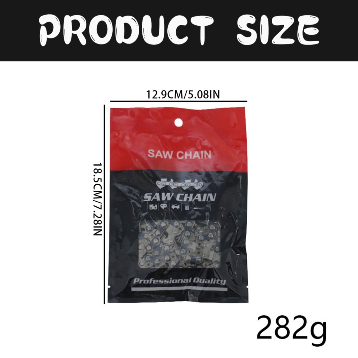 1 Pack Chainsaw Chain 76DL Replacement Felling Mill Chain, 20 Inch
