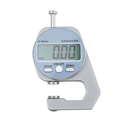 Digital Thickness Gauge High Accuracy Electronic Micrometer Silver, 0-10mm