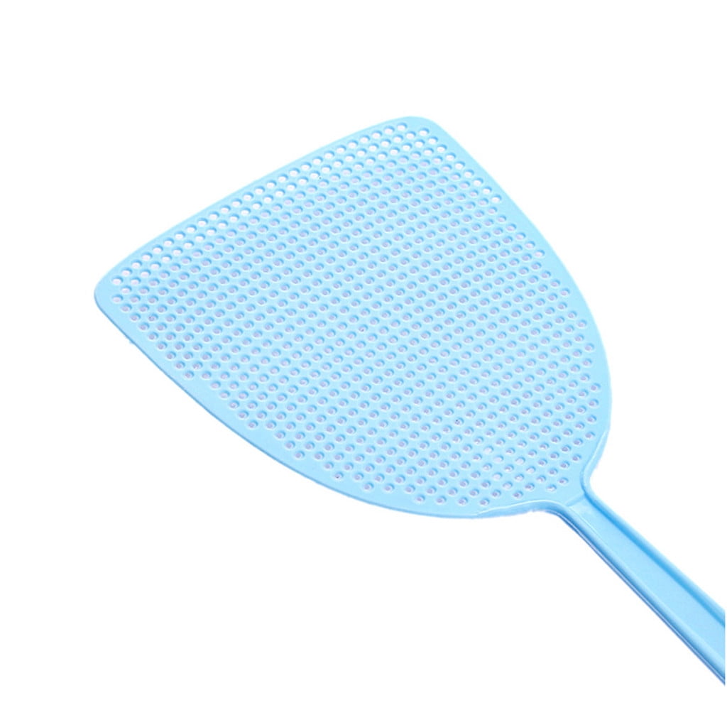3Pcs Fly Swatter Plastic Pest Control Manual Durable Long Handle for Home, 17.5"