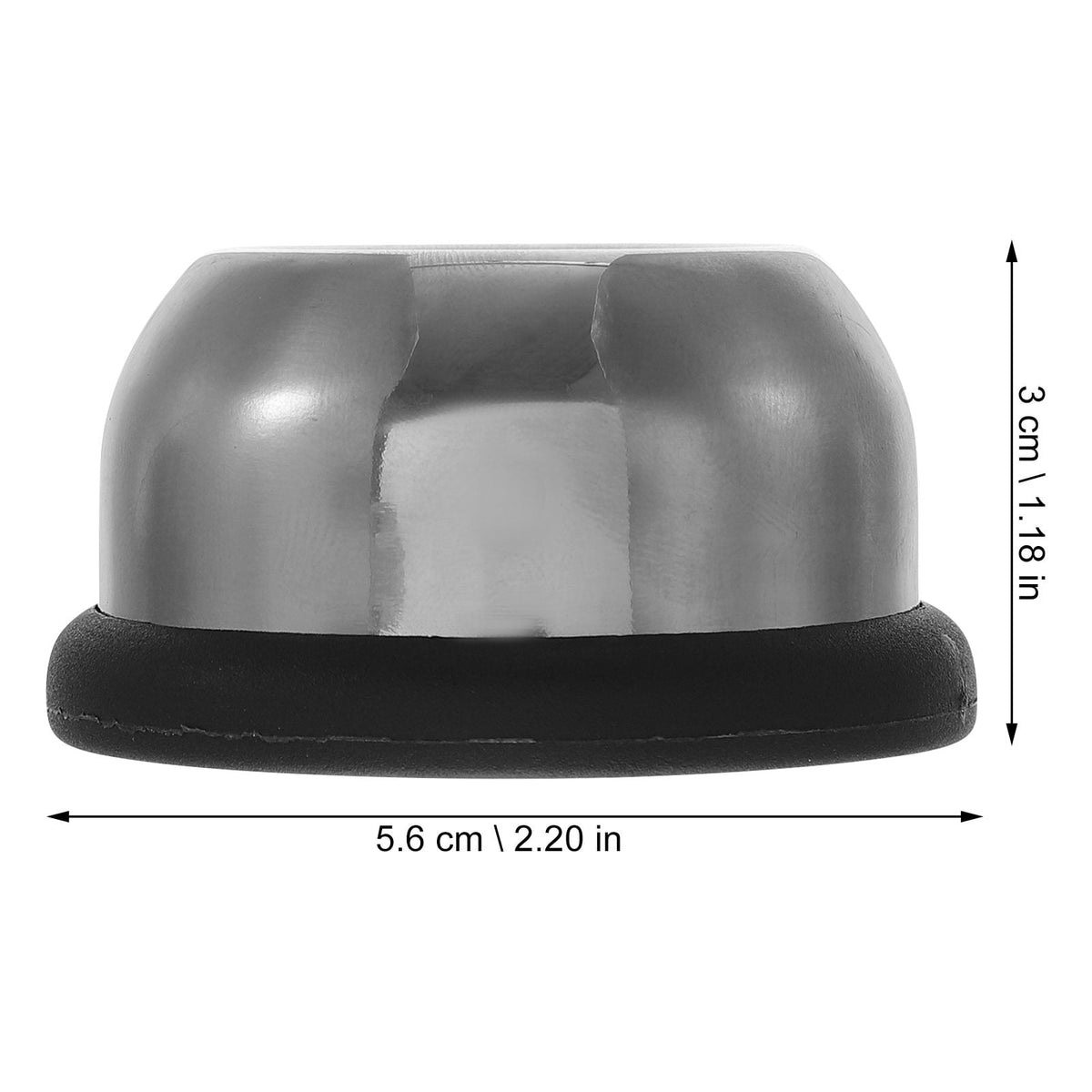 1 Set Egg Pricker Tool with Non-Slip Base, Stainless Steel Egg Piercer for Boiled Eggs, 1.26 Inch Height