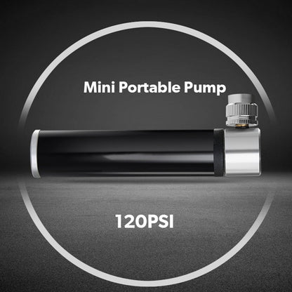 1 Set Mini Portable Bicycle Air Pump for Cycling and Outdoor Activities, 4.7x2.9in