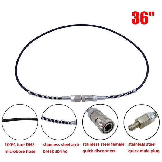 DN2 Microbore Hose for Air Fill Station Charging Adaptor, 36"