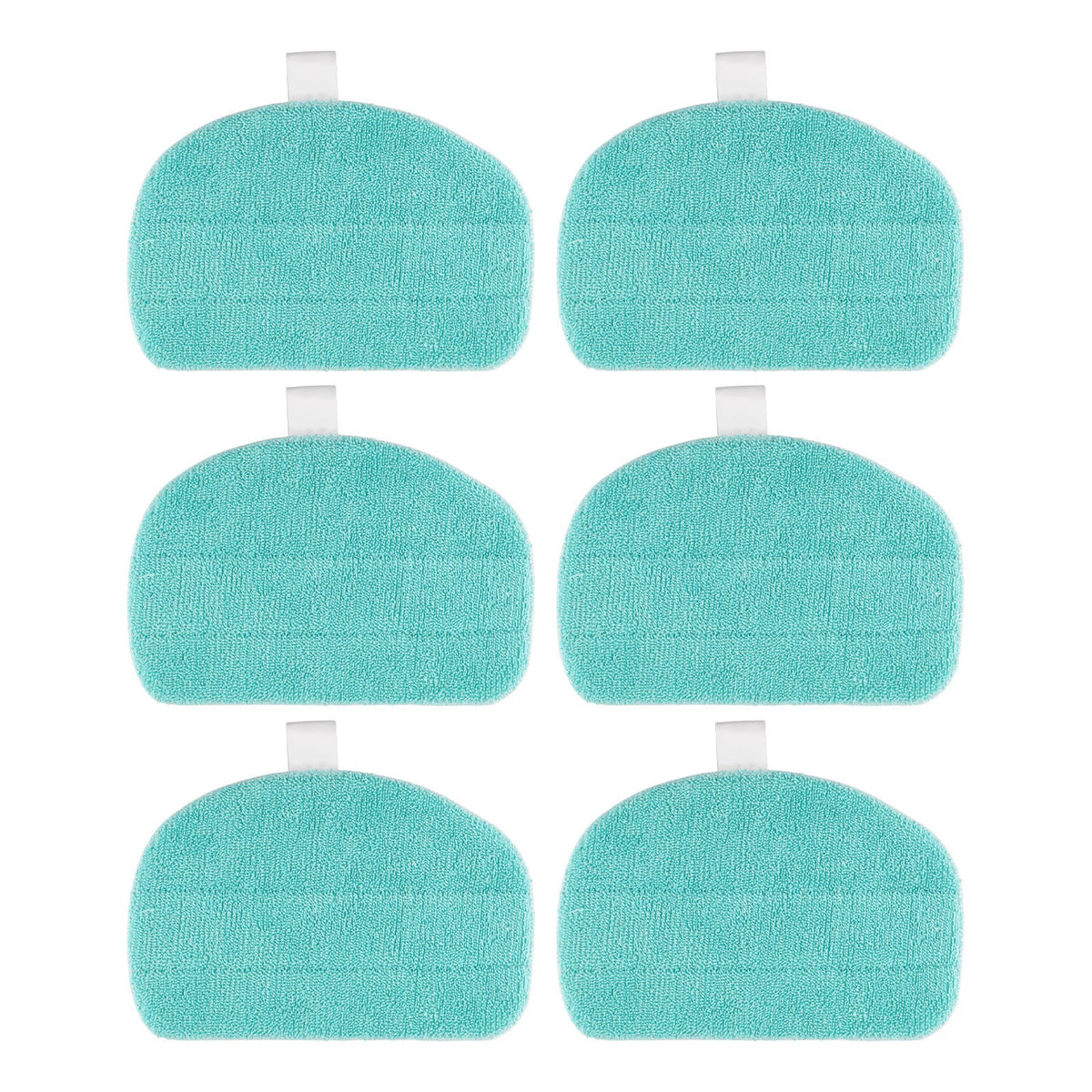 6 Pack Mop Pads Compatible with Leifheit CleanTenso Power 2.0 Steam Vacuum Cleaner Replacement Mopping Pads Sweeper Parts