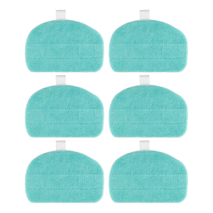6 Pack Mop Pads Compatible with Leifheit CleanTenso Power 2.0 Steam Vacuum Cleaner Replacement Mopping Pads Sweeper Parts