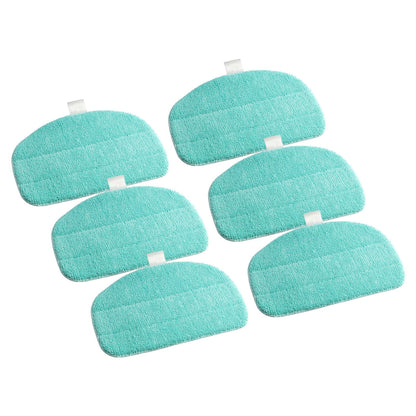 6 Pack Mop Pads Compatible with Leifheit CleanTenso Power 2.0 Steam Vacuum Cleaner Replacement Mopping Pads Sweeper Parts