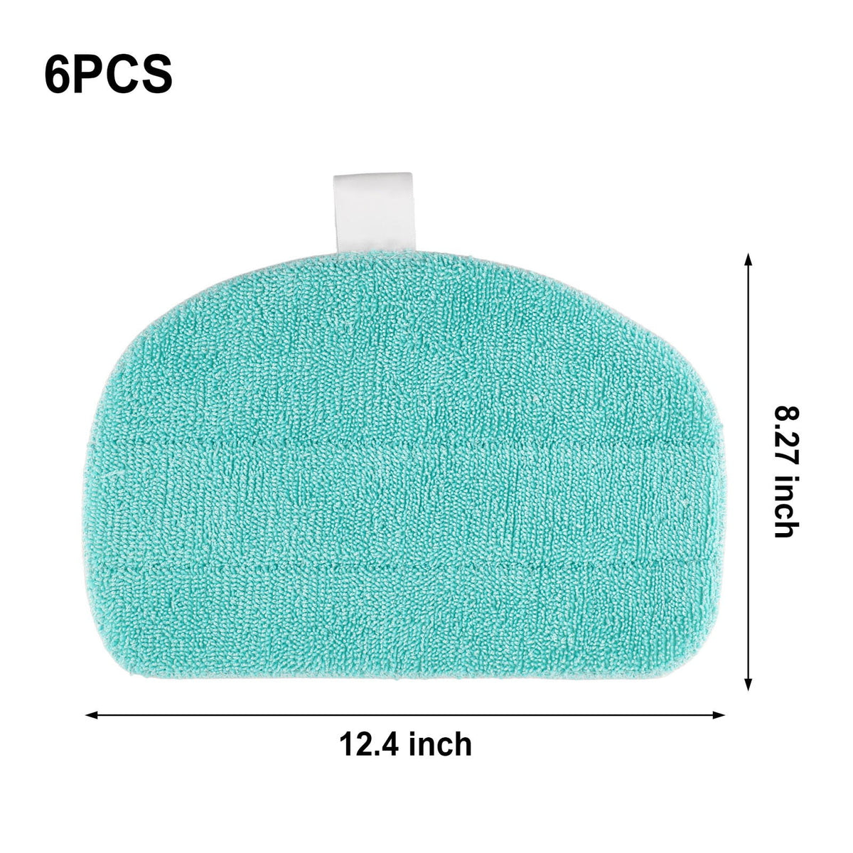6 Pack Mop Pads Compatible with Leifheit CleanTenso Power 2.0 Steam Vacuum Cleaner Replacement Mopping Pads Sweeper Parts