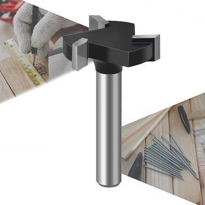 CNC Spoilboard Surfacing Router Bit, Durable Carbide Tipped Tool, Quarter Inch Shank