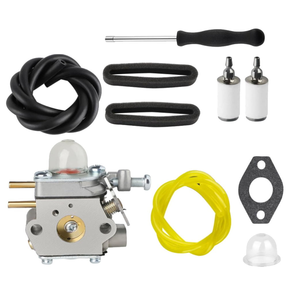 Carburetor Compatible with Craftsman WS2200 WC210 25cc P210 HT2200 Lawn Mower Trimmer, with Fuel Line Filter Kit