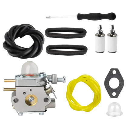 Carburetor Compatible with Craftsman WS2200 WC210 25cc P210 HT2200 Lawn Mower Trimmer, with Fuel Line Filter Kit