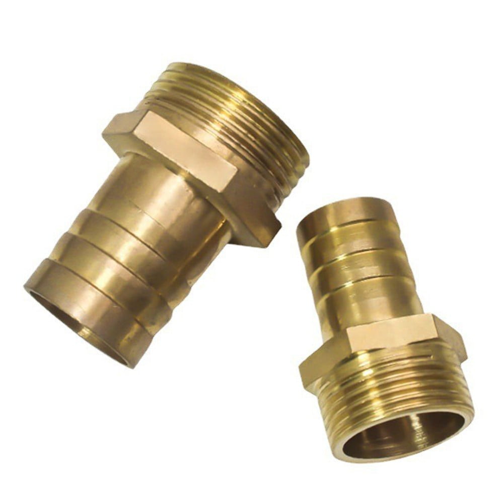 2 Pcs Brass Hose Connector Adapter Screw Connection Nozzle, 1/2 Inch 6mm to 16mm
