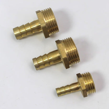 2 Pcs Brass Hose Connector Adapter Screw Connection Nozzle, 1/2 Inch 6mm to 16mm