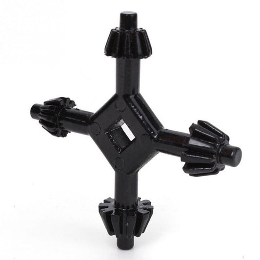 1 Piece 4 in 1 Drill Chuck Key Wrench, heavy duty tool for drill presses and electric drill chucks, Black, 2.95 x 2.95 inches