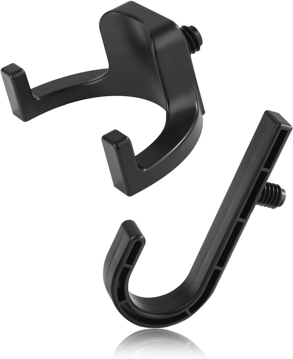 Set of 2 Storage Hooks for Sheds | V-Shaped Tool Hooks | Storage Accessories - Black | Suitable for Craftsman Sheds