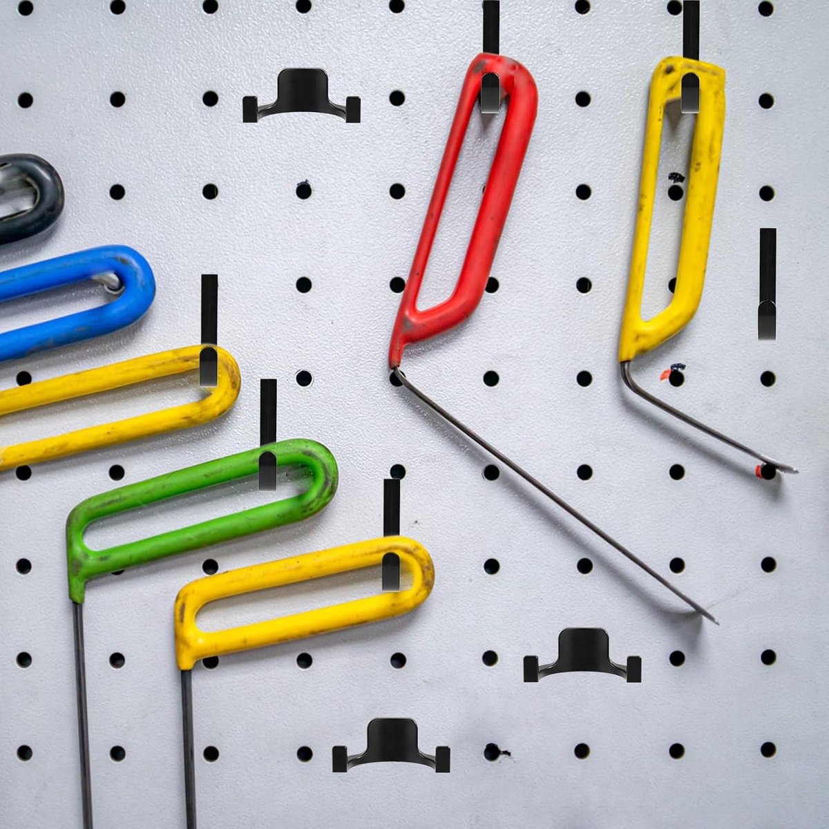 Set of 2 Storage Hooks for Sheds | V-Shaped Tool Hooks | Storage Accessories - Black | Suitable for Craftsman Sheds