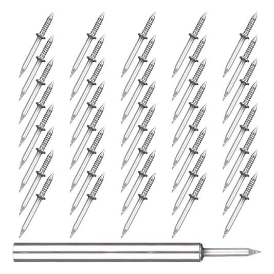 Double-Ended Iron Nails, Heavy-Duty Nails for Seamless Construction and Installation, 1 Set