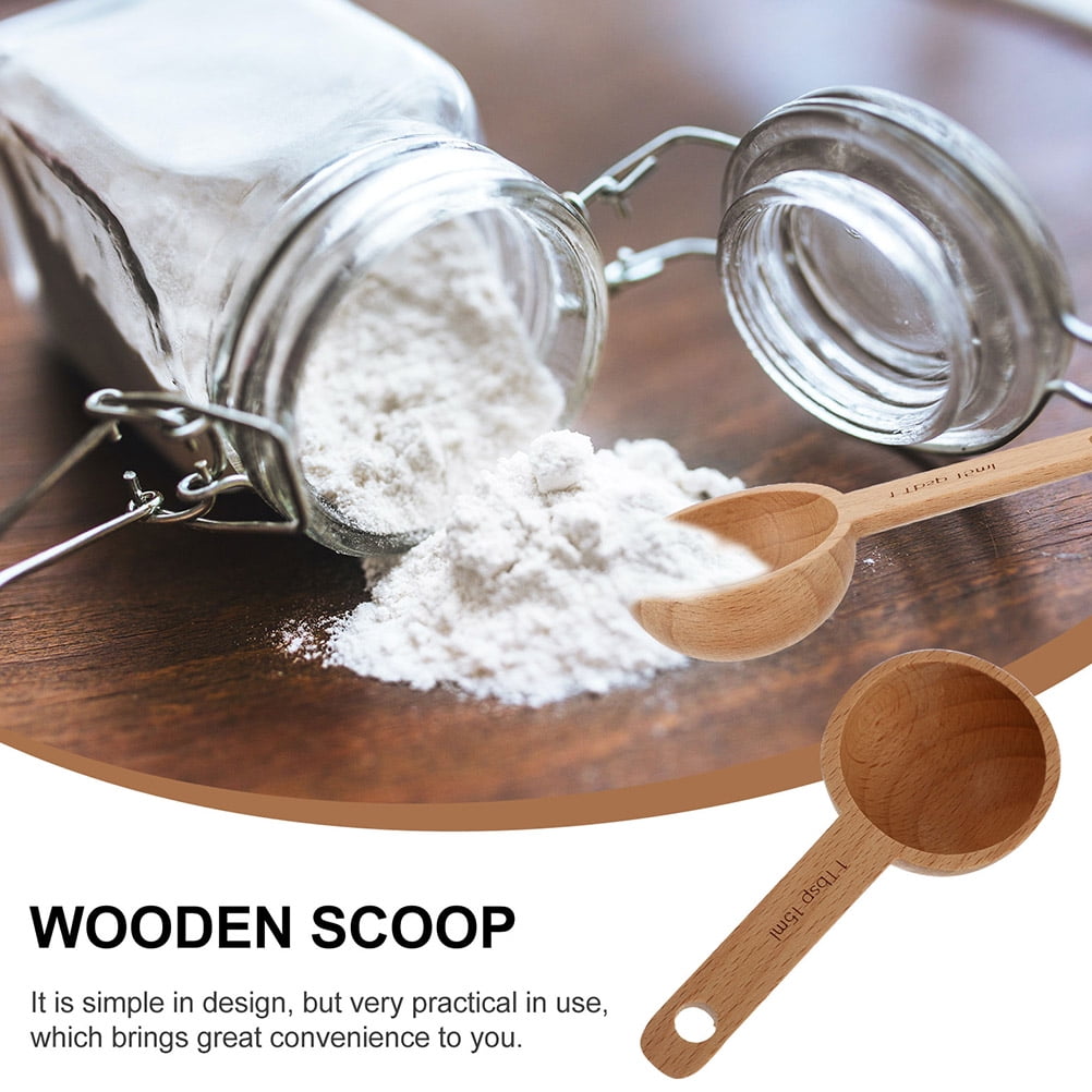 2-Pack Coffee Measuring Scoop Multi-Function Ground Spoon for Kitchen and Coffee Brewing, 15ml and 10ml