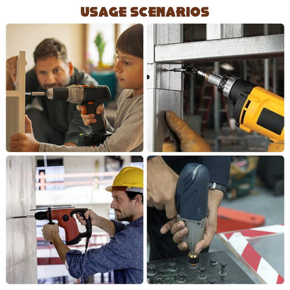 Flexible Magnetic Swiveling Bit Tip Holder Bar Set Chuck Adapter Extender Pivot Impact Driver Screw Pivoting Screwdriver Release