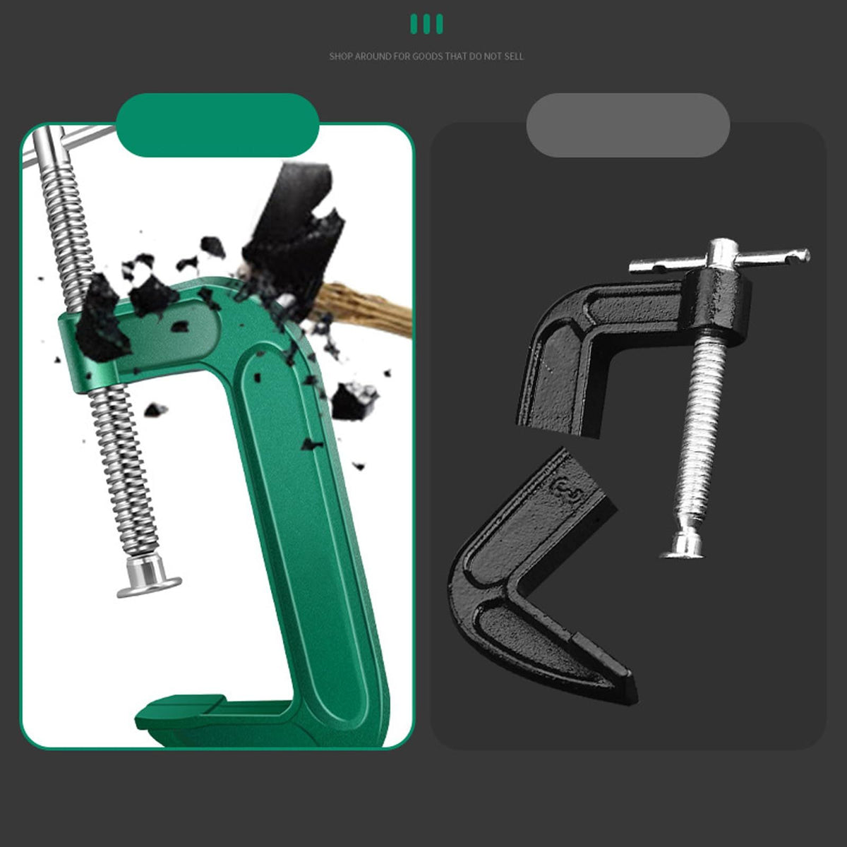 C Clamp Heavy Duty Screw C-Clamps Industrial Strength C Clamp For Woodworking Welding Building Automotive Repair Woodworking