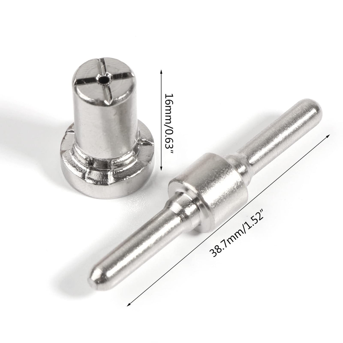Welding Nozzles Plasma Cutting Torch Consumable Long Swirl Baffle Metal Cutter Torch Tip Electrode Nozzle 40pcs